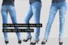  Blugi dama cu strasuri SJD 01 C STRAS