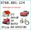  Publicare anunt in domeniul imobiliar auto afaceri servicii diverse in peste 150 de siteuri de anunt