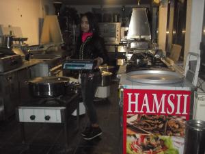 Vand aparat pentru prajit hamsii din inox