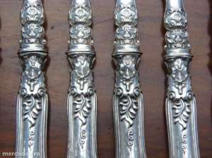8 FURCULITE ARGINT MASIV