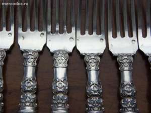 8 FURCULITE ARGINT MASIV