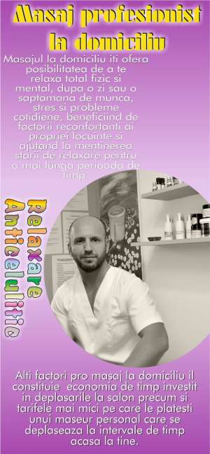 Masaj profesionist la domiciliu