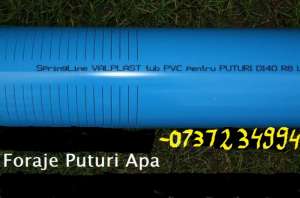 FORAJE PUTURI  CU TUB PVC ECO.100%  LA  PRETURI  NEGOCIABILE