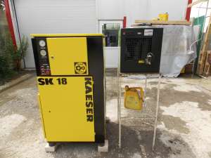 Compresor aer cu surub Kaeser SK 18 + uscator + recipient 1000 l