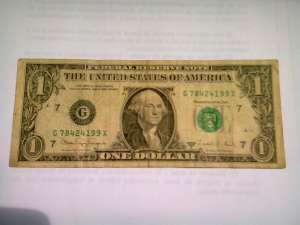 Bancnota de 100 de dolari anul 1988.