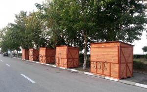 Casute de lemn pentru targ,    Chioscuri comerciale din lemn