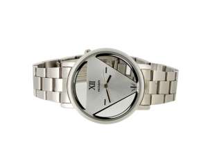 Unisex,  Ceas Mana Elegant,  Dial Triunghi,  Argintiu - w14