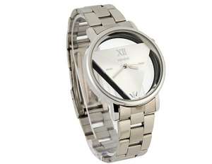 Unisex,  Ceas Mana Elegant,  Dial Triunghi,  Argintiu - w14
