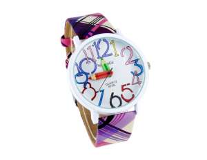 WoMaGe,  Ceas Mana,  Funny,  Multicolor,  Carcasa Rotunda - w64