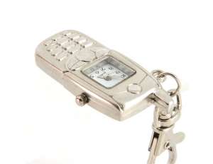 Ceas,  Stil Telefon,  Suport Chei,  Argintiu  - w116