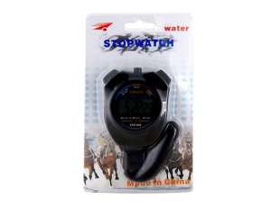 Ceas cu Display LCD,  functii Stop Watch si Timer,  Negru - w135