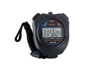 Ceas cu Display LCD,  functii Stop Watch si Timer,  Negru - w135