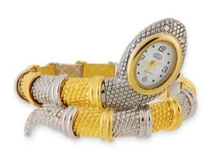 Ceas Fashion,  Forma Bratara Eleganta,  Auriu - Argintiu - w139