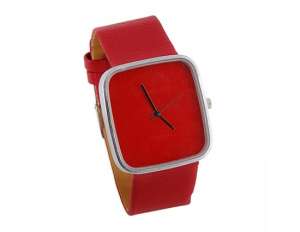 Ceas Mana WaMaGe,  Femei,  Elegant,  Curea Rosie - w157