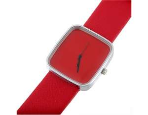 Ceas Mana WaMaGe,  Femei,  Elegant,  Curea Rosie - w157