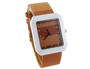 Ceas WaMaGe,  Cristale,  Dial Maro,  Curea Maro - w158