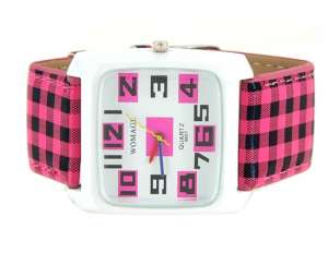 WoMaGe,  Ceas Mana,  Design Elegant,  Rosu - w199