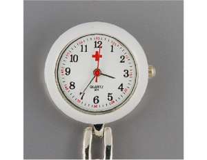 Ceas Quartz,  Rosu Alb,  Asistente,  cu Clips - w202