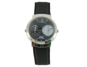 OS.Dandon,  Ceas Barbati,  Design Dual,  Quartz,  Negru - w227