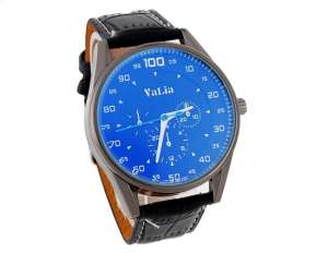 Valia,  Ceas Mana,  Barbati,  Dial Albastru,  Curea Neagra - w334