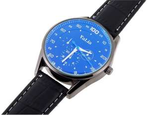Valia,  Ceas Mana,  Barbati,  Dial Albastru,  Curea Neagra - w334