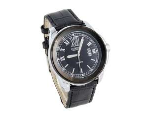 Curren,  Ceas Barbati,  Analog,  Dial Negru,  Calendar,  Negru - w339
