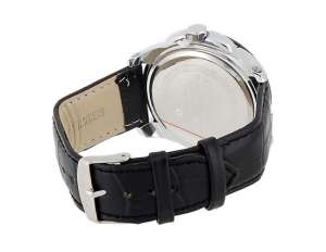 Curren,  Ceas Barbati,  Analog,  Dial Negru,  Calendar,  Negru - w339