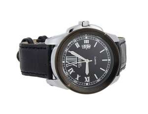 Curren,  Ceas Barbati,  Analog,  Dial Negru,  Calendar,  Negru - w339