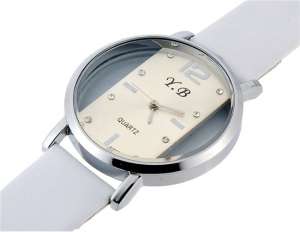 r.B,  Ceas Mana,  Fashion,  Dial Alb,  Analog,  Casual,  Alb - w355