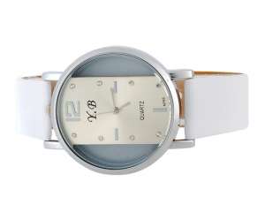 r.B,  Ceas Mana,  Fashion,  Dial Alb,  Analog,  Casual,  Alb - w355