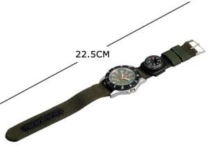 WOMAGE,  Ceas Unisex,  Dial Verde,  Busola,  Sport,  Curea Verde - w364