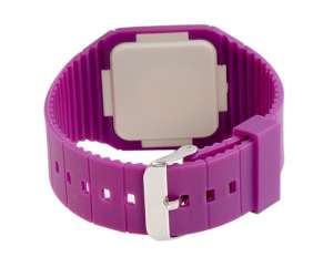 Ceas Unisex,  LED,  Touch Screen,  Dial Patrat,  Purpuriu - w376
