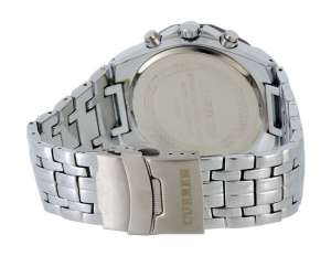 Curren,  Ceas Barbati,  Analog,  Dial Negru,  Bratara Argintie - w392