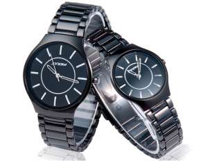 Sinobi,  Ceasuri Elegante,  Quartz,  Cuplu,  Otel Wolfram - w406