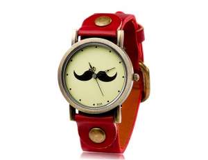 Ceas Mana,  Analog,  Fashion,  Curea Maro - w407
