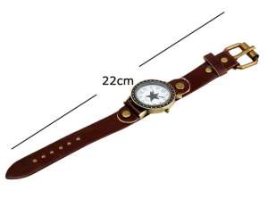 Womage,  Ceas Mana,  Dial Alb,  Stea,  Analog,  Curea Maro - w434