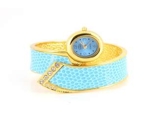 Ceas Mana,  Fashion,  Dial Albastru,  Bratara Albastra - w458