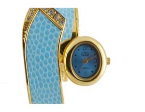 Ceas Mana,  Fashion,  Dial Albastru,  Bratara Albastra - w458