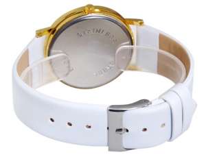 Ceas Mana,  Design Harta,  Analog,  Curea Alba - w461