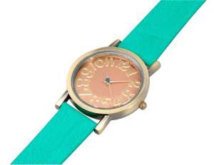 WoMaGe,  Ceas Analogic,  Quartz,  Dial Rotund,  Curea Verde - w477