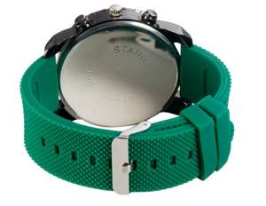 WoMaGe,  Ceas Mana Barbati,  Curea Silicon Verde - w487