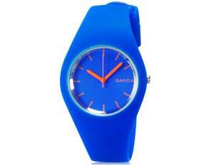 Sanda,  Ceas Sport,  Analog,  Curea Albastra - w489