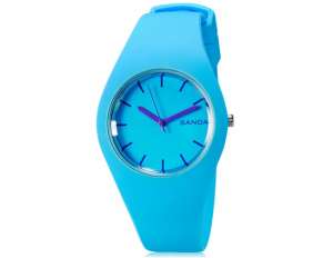 Sanda,  Ceas Sport,  Analog,  Curea Albastru Deschis - w491