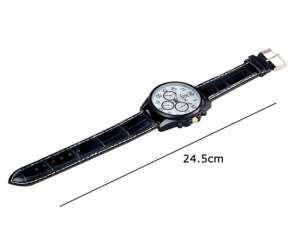 Valia,  Ceas Mana,  Quartz,  Analog,  Dial Alb,  Curea Neagra - w514