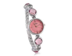Ceas Analog,  Quartz,  Dial Rotund,  Fashion,  Roz - w517