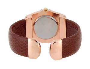 Ceas Bratara,  Cochet,  Dial Alb,  Analog,  Maro - w529