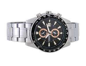 Curren,  Ceas Mana,  Dial Negru,  Calendar,  Taheometru - w532