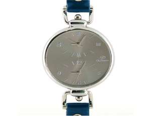 Ceas Mana,  Quartz,  Dial Gri,  Mecanism Japonez,  Albastru - w539