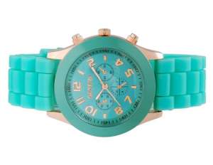 Geneva,  Ceas Mana,  Fashion,  Dial Verde,  Analog,  Curea Verde - w547