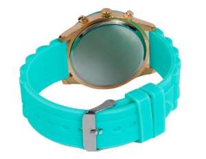 Geneva,  Ceas Mana,  Fashion,  Dial Verde,  Analog,  Curea Verde - w547